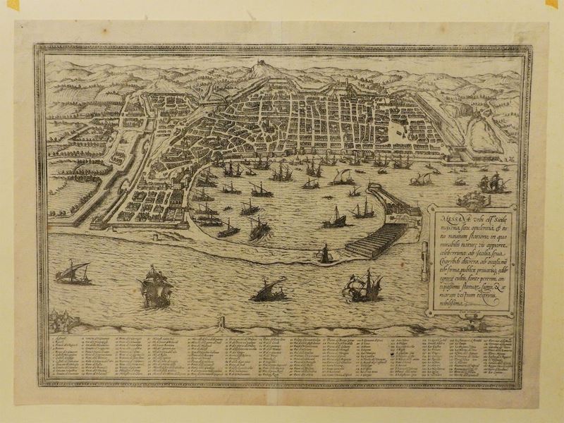 Messana, Urbs Est Sicilie Maxima, Situ, Opulentia, & Tuta Navium Statione, ...