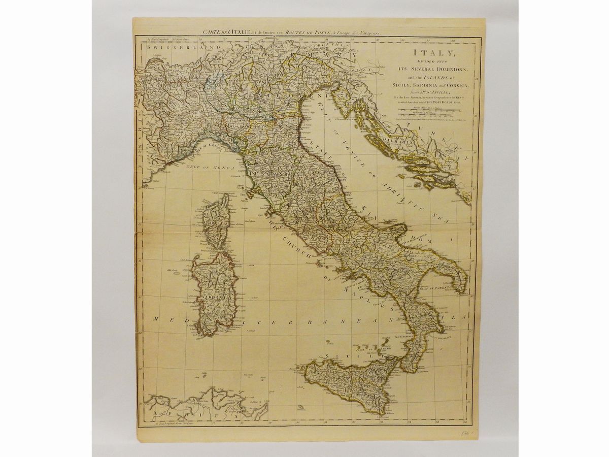 Due Carte Geografiche Dell'italia