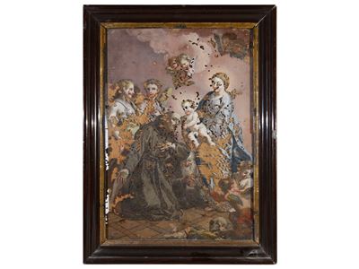 Apparizione della Madonna con Bambino e San Francesco