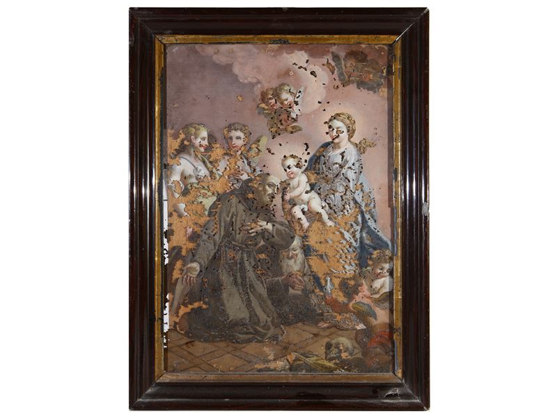 Apparizione della Madonna con Bambino e San Francesco