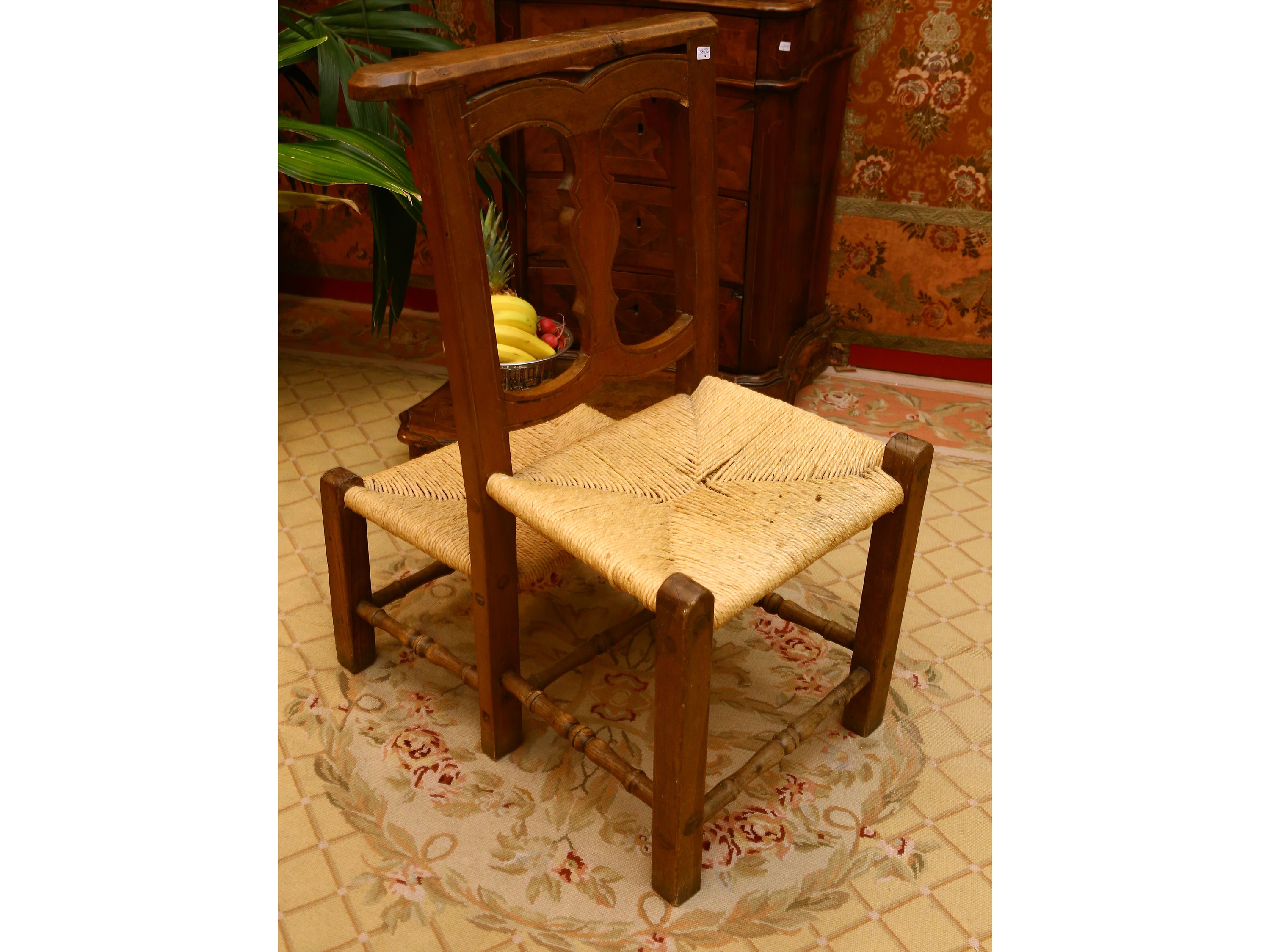 Sedia inginocchiatoio in noce