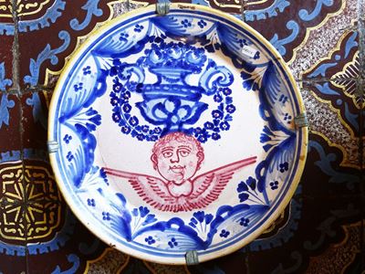 Piatto da Parata in Terracotta Invetriata