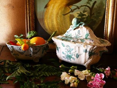 Zuppiera in Maiolica