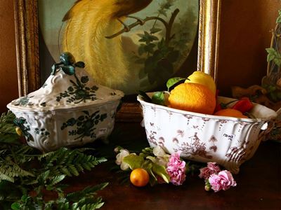 Zuppiera in Maiolica