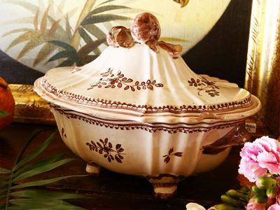 Zuppiera in Maiolica