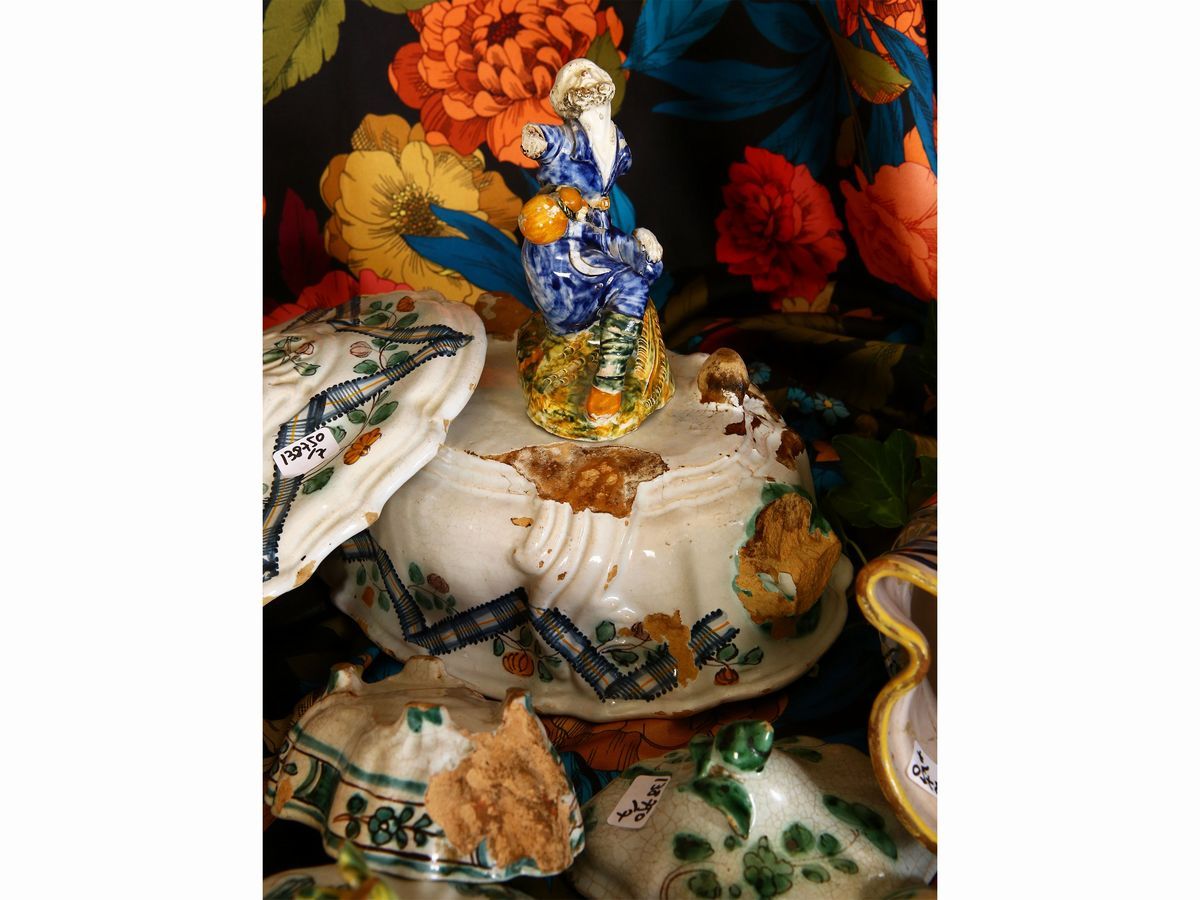 Lotto di Oggetti in Maiolica