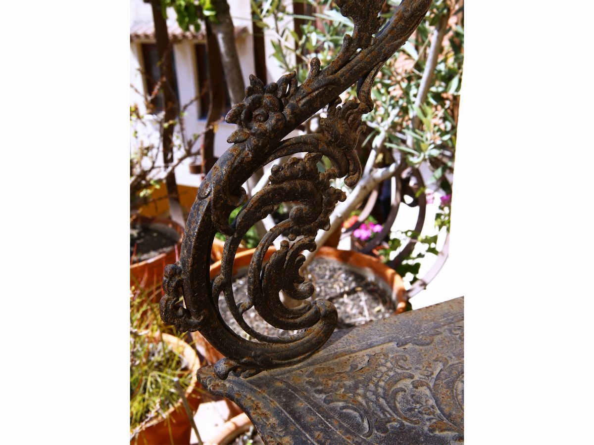 Etagere Angolare in Ghisa da Giardino o Terrazzo