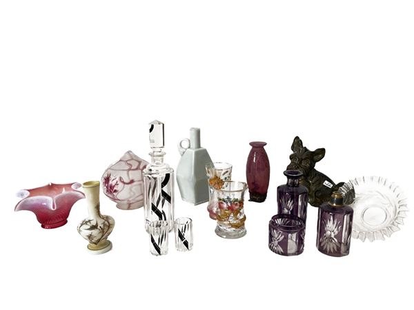 A collection of glass curiosities