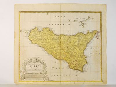 Regni & Insulae Siciliae Tabula Geographica, Ex Archetypo Grandiori in Hoc Compendium Redacta...