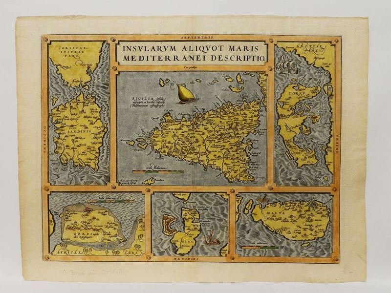 Abraham Ortelius - Insularioum Aliquot Maris Mediterranei Descriptio