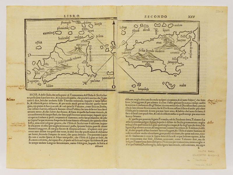 Benedetto Bordone - Sicilia Secondo Tolomeo - Sicilia Secondo Moderni
