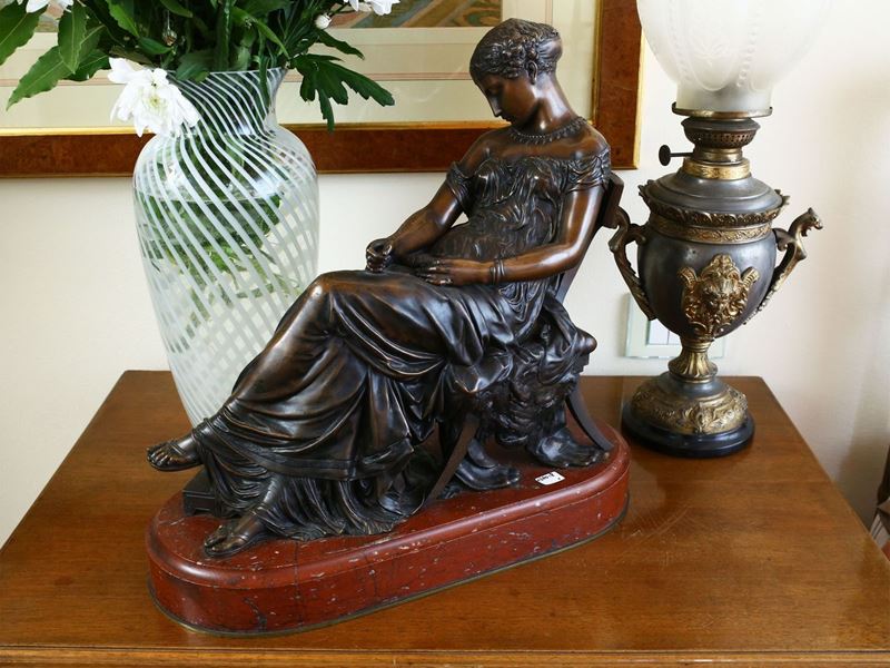 Jean Jules Salmson - Figura Classica Seduta
