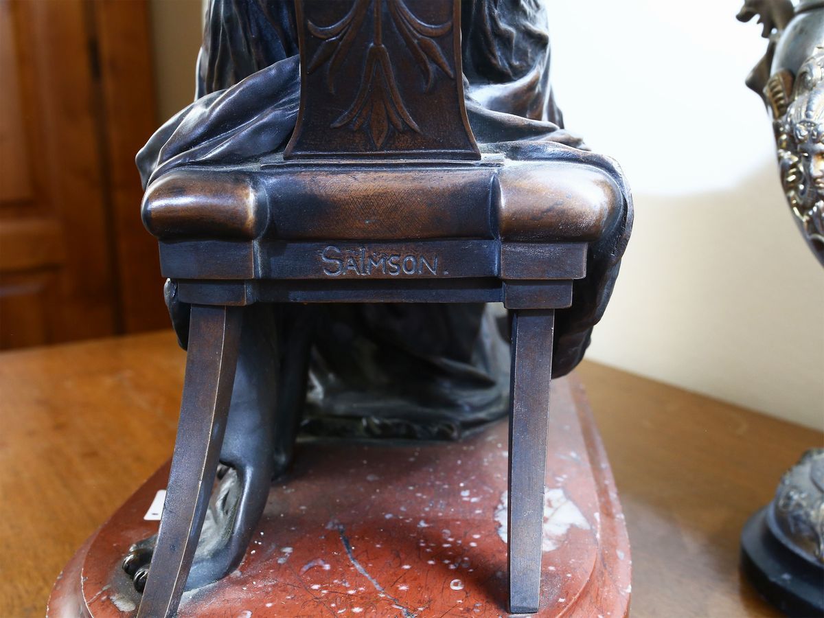 Jean Jules Salmson - Figura Classica Seduta