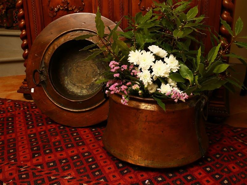 Lotto di Accessori in Rame D'epoca