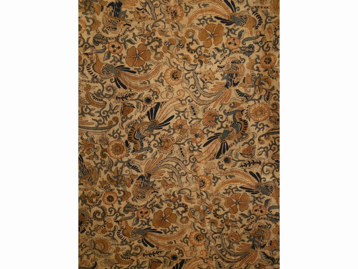 Pannello Orientale Ricamato in Seta