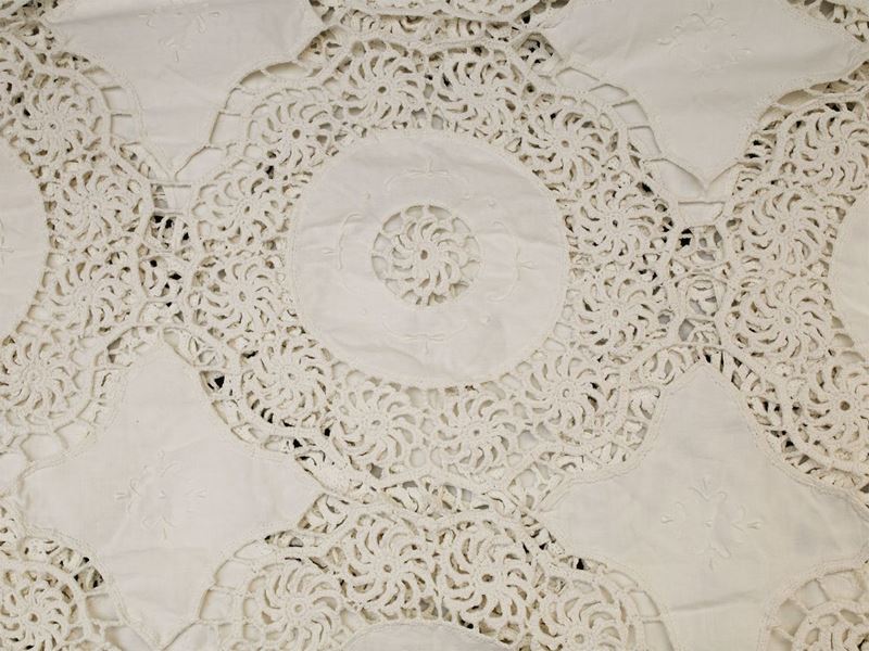 Tovaglia in Lino e Cotone Bianco