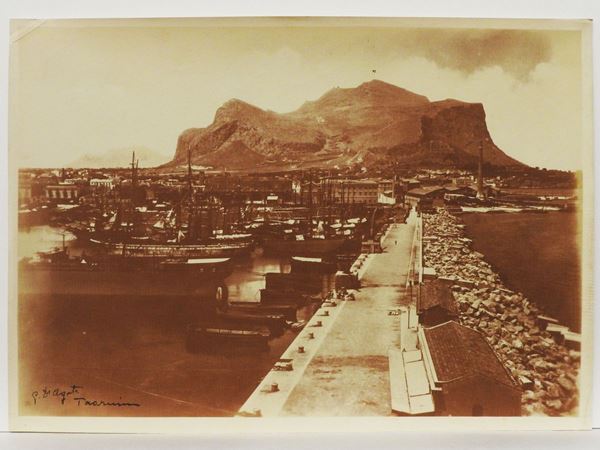 Gaetano D'Agata - Palermo Porto e Monte Pellegrino, 1920 circa