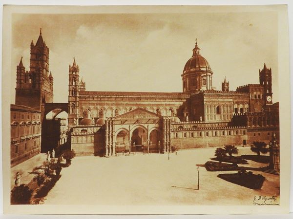Gaetano D'Agata : Palermo Palazzo dei Normanni, 1920 circa  ((1883-1949))  - Auction Images of Sicily from the d'Agata Studio and other collections - Maison Bibelot - Casa d'Aste Firenze - Milano