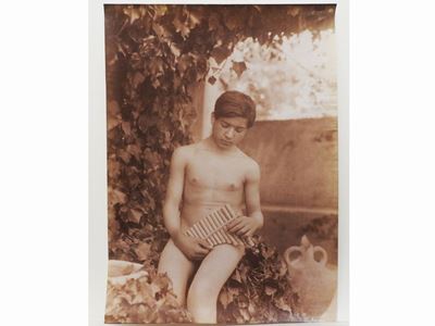 Giovane Siciliano e Flauto, 1920 Circa