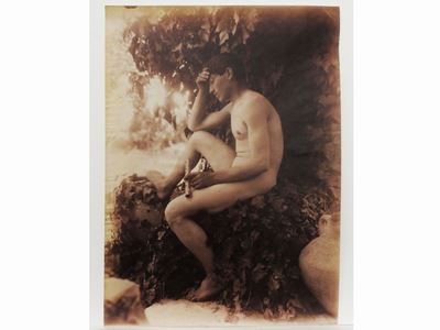 Giovane con Flauto e Anfora, 1920 Circa
