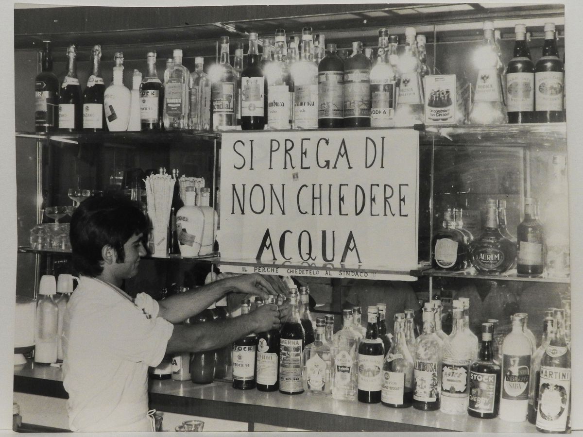 Nicola Scafidi - Palermo Mancanza di Acqua, 1975