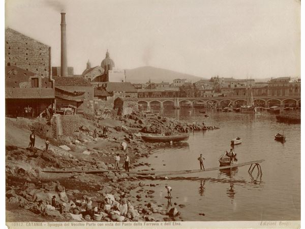 Giacomo Brogi - Catania Panorami e architettura, 1880 circa