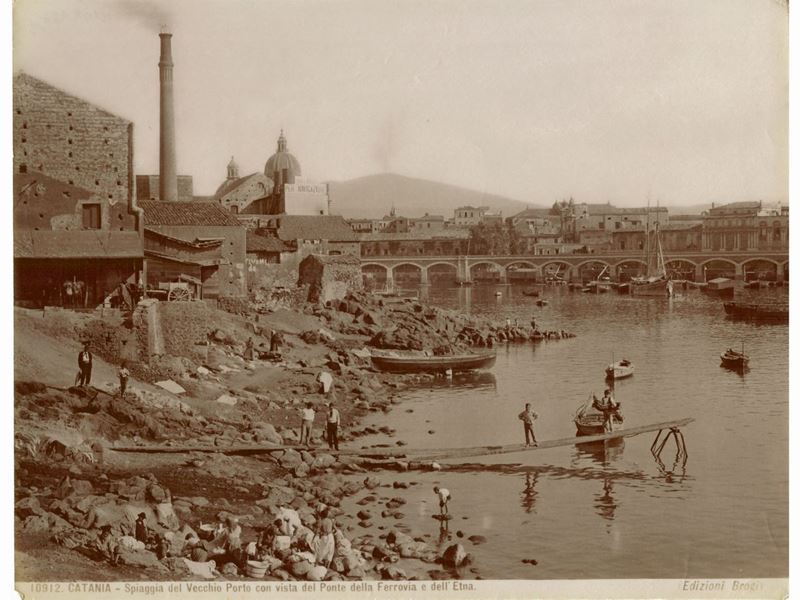 Giacomo Brogi - Catania Panorami e Architettura, 1880 Circa