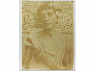 Taormina Giovane Siciliano con Fiore in Mano, 1900 Circa
