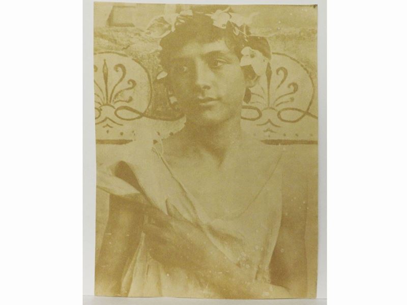 Wilhelm Von Gloeden - Taormina Giovane Siciliano con Fiore in Mano, 1900 Circa