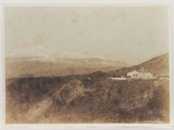 Giovanni Crupi : Taormina Hotel San Domenico, 1890 circa  ((1859-1925))  - Auction Images of Sicily from the d'Agata Studio and other collections - Maison Bibelot - Casa d'Aste Firenze - Milano