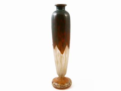 Vaso Schneider le Verre Français Decoro Feuilles D'oseilles