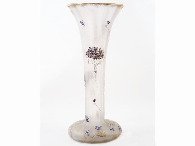 Vaso Legras in Vetro Ghiacciato
