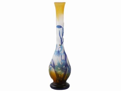 Vaso Emile Gallé in Vetro Doppio