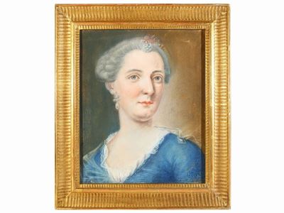 Ritratto di Dama in Abito Azzurro
