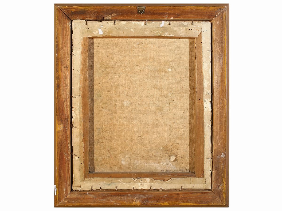Scuola Piemontese del XVIII/XIX Secolo - Ritratto di Dama in Abito Azzurro