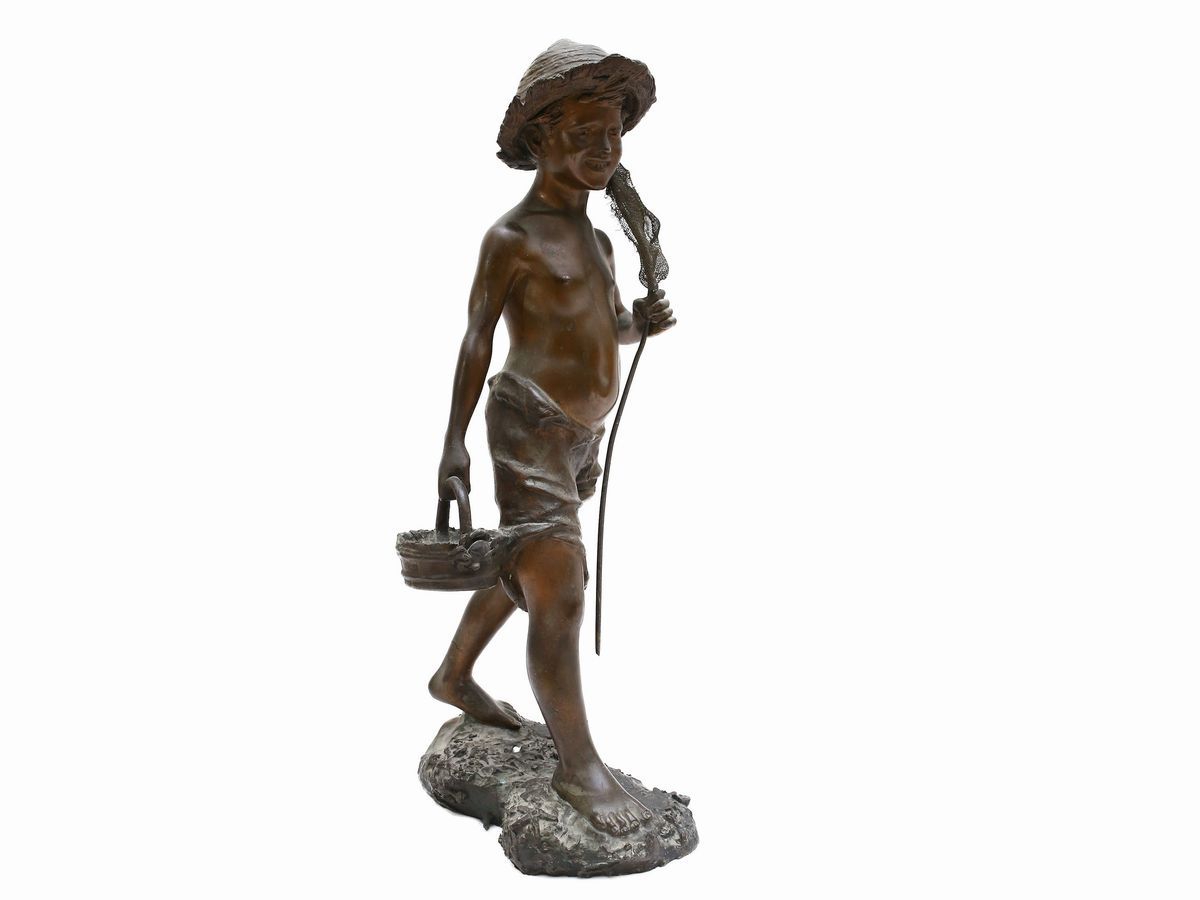 Scuola Napoletana della Fine del XIX/inizio del XX Secolo - Giovane Pescatore