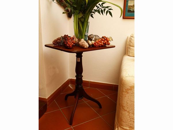 Side table in mahogany  - Auction Furniture and Paintings from the Piero Quaglia Foundation - Maison Bibelot - Casa d'Aste Firenze - Milano
