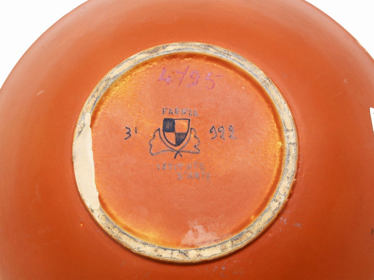 Piatto da Parata in Ceramica, Istituto D'arte Faenza