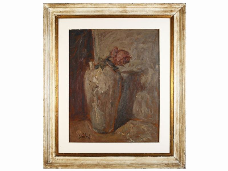 Giuseppe Manfredi - Vaso con Rosa