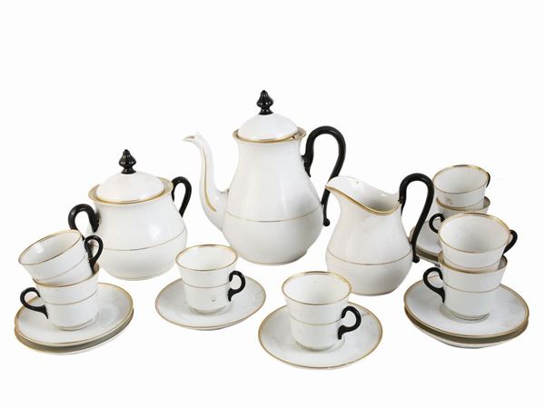 Richard Ginori porcelain coffee set  (late 19th century)  - Auction Furniture, silvers, paintings and antique curiosities partly from Villa Mannelli - Maison Bibelot - Casa d'Aste Firenze - Milano