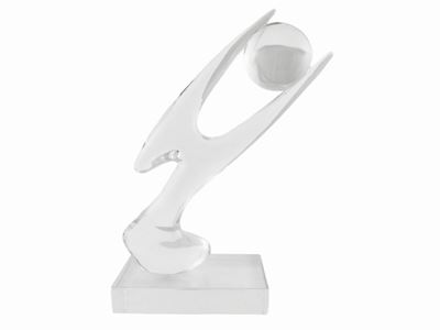 Scultura in Vetro Soffiato Incolore