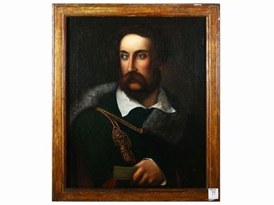 Ritratto Maschile con Mantello e Colletto di Pelliccia, Inizio del XIX Secolo