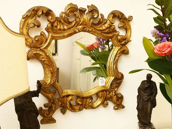 Cartagloria in carved and gilded wood