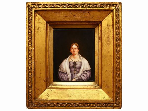 Ritratto di dama  - Asta Arredi e Dipinti dalla Fondazione Piero Quaglia - Maison Bibelot - Casa d'Aste Firenze - Milano