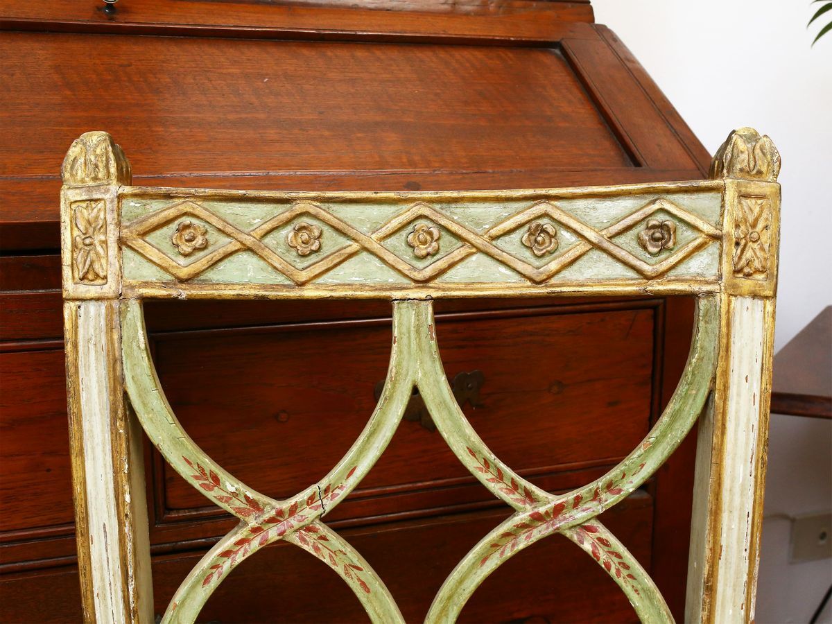 Coppia di Sedie in Legno Laccato