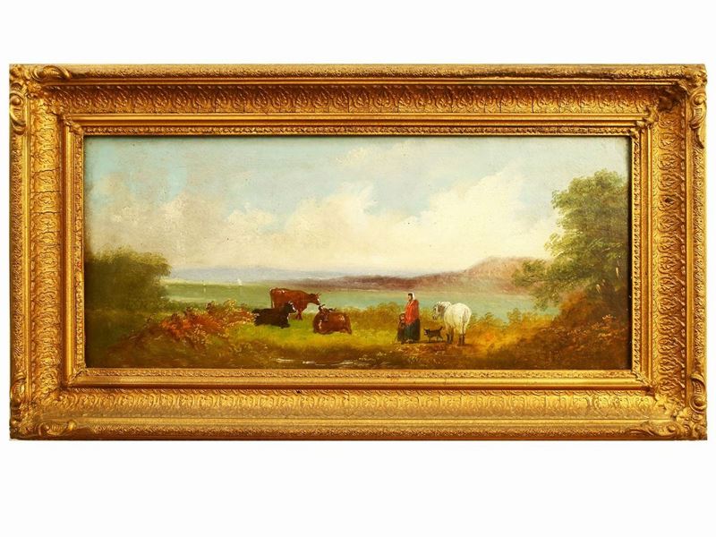 Paesaggio Lacustre con Armenti