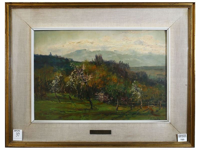 Emilia Ferrettini Rossotti - Paesaggio Primaverile 1914