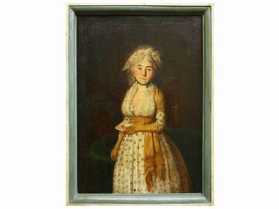 Ritratto di Donna in Abito Giallo
