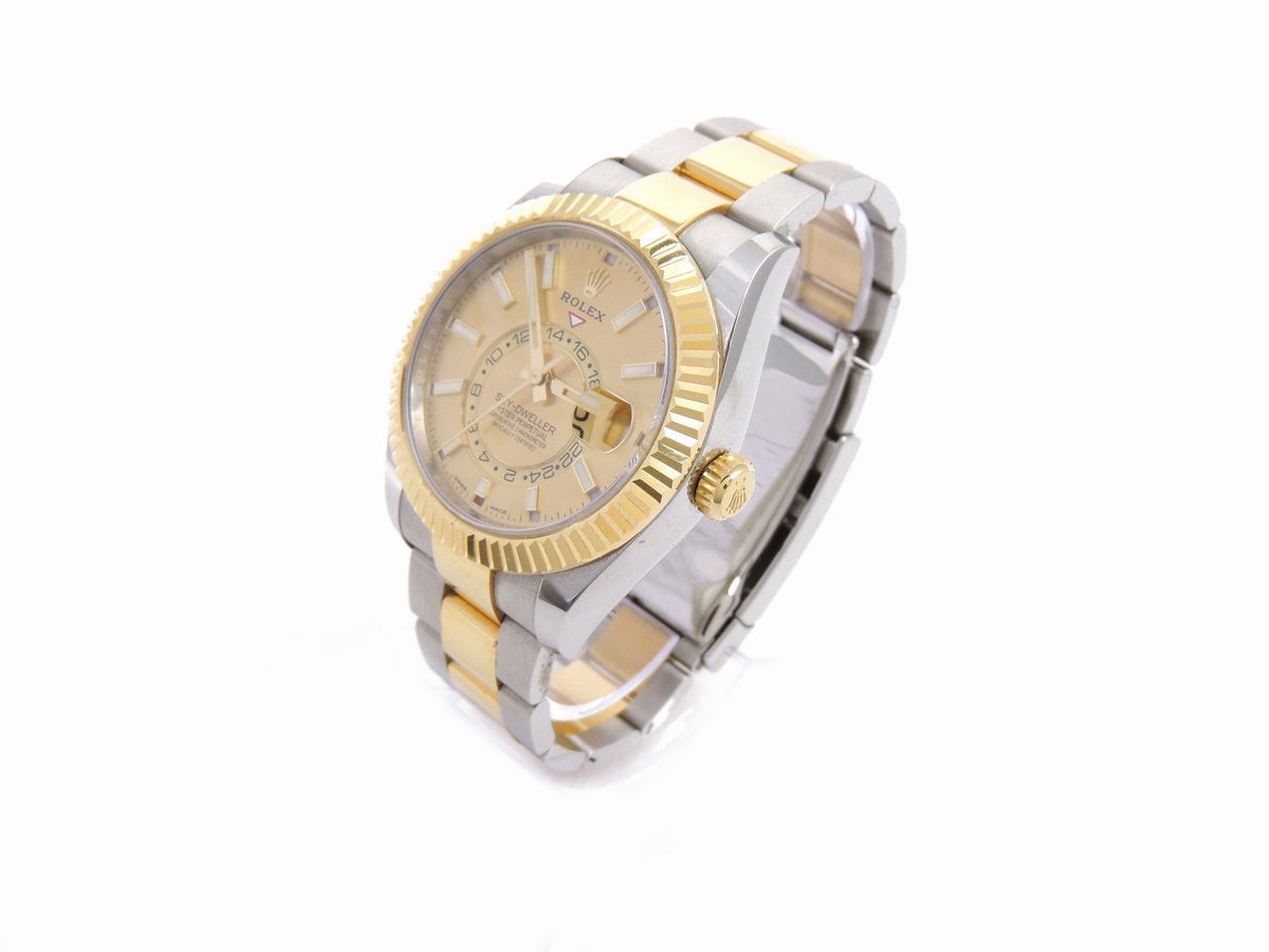 Orologio da Polso per Uomo Rolex Sky-dweller in Acciaio e Oro Giallo