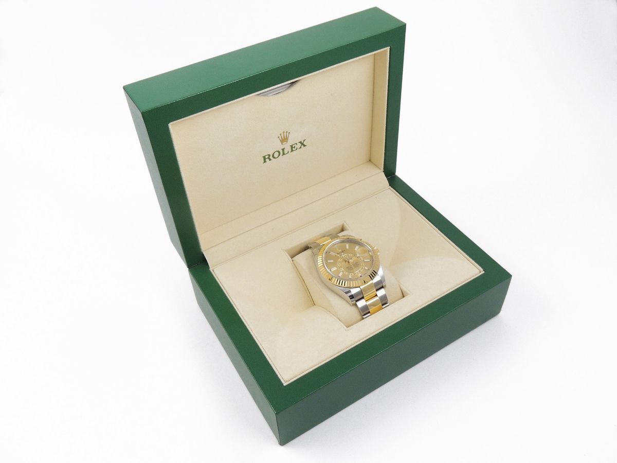 Orologio da Polso per Uomo Rolex Sky-dweller in Acciaio e Oro Giallo